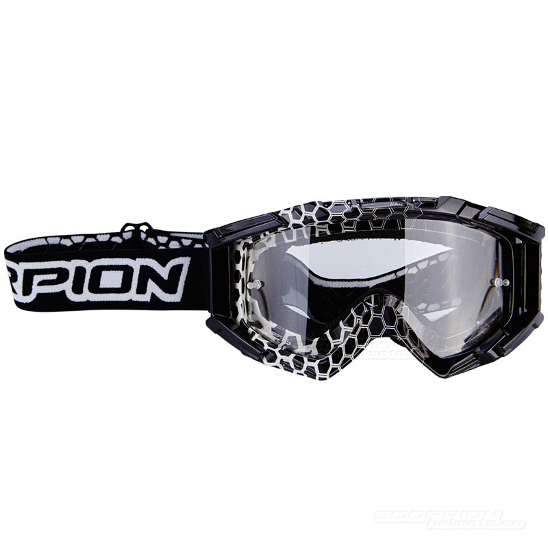 Scorpion Crossglasgon Goggles (E16) White Black