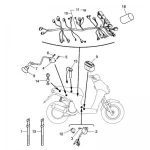 Yamaha Sprängskiss - Elsystem 2 (Slider) 04-->