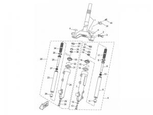 Yamaha Sprängskiss - Framgaffel KAIFA (Slider) 11-->