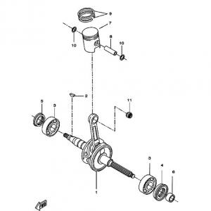 Yamaha Sprängskiss - Vevparti (Minarelli - CW)