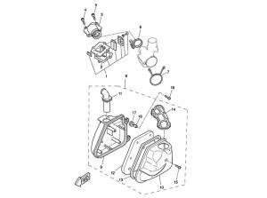 Yamaha Sprängskiss - Insug (Minarelli - MA)