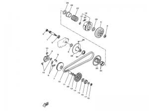 Yamaha Sprängskiss - Drivpaketet (Minarelli - CW)