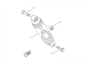 Yamaha Sprängskiss - Stötdämparen (Slider) 04-->