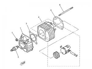 Yamaha Sprängskiss - Cylinder (Minarelli - MY)