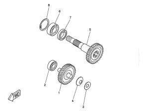 Yamaha Sprängskiss - Transmission (Minarelli - MA)