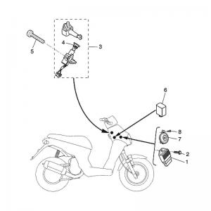 Yamaha Sprängskiss - Elsystem 1 (Slider)