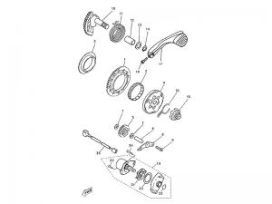 Yamaha Sprängskiss - Startmotor/kick (Minarelli - MY)