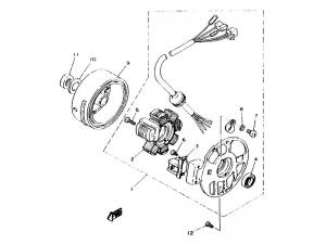 Yamaha Sprängskiss - Tändning/Generatorn Neos (97-01)