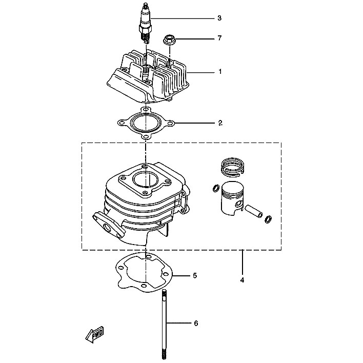 Yamaha Sprngskiss - Cylinder (Minarelli - CW)