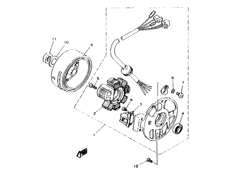 Yamaha Sprngskiss - Tndning/Generatorn Neos (97-01)