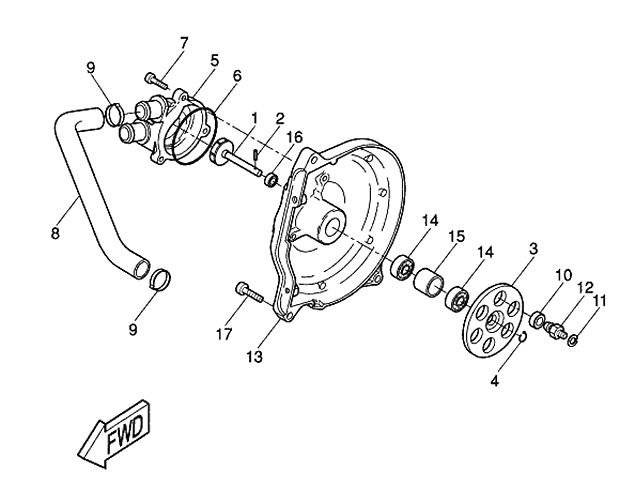 Yamaha Vattenpumpchassi (5BRE242200)