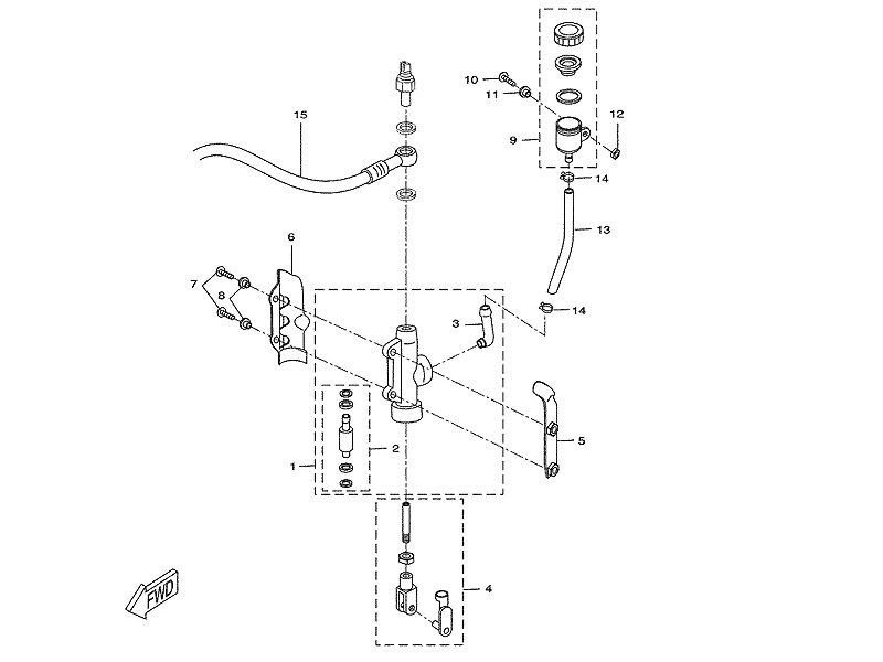 Yamaha Hydraulkolv (1D4F580E00)