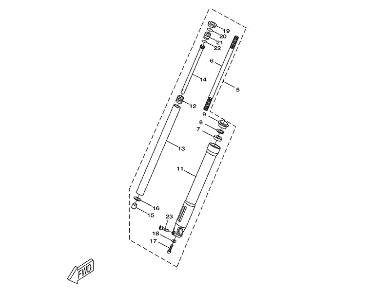 Yamaha Gaffelben,hger (1D5F310300)