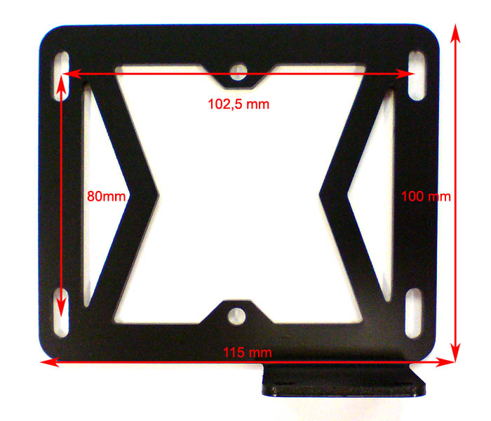 TNT Regskyltshllare Motorblock