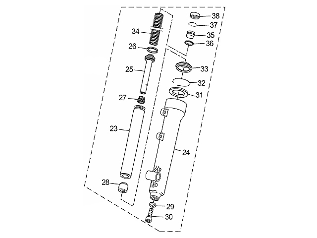 Yamaha Gaffellben (1S0F310300)